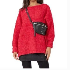 Free People Moira Oversized Ballet Neck Sweater